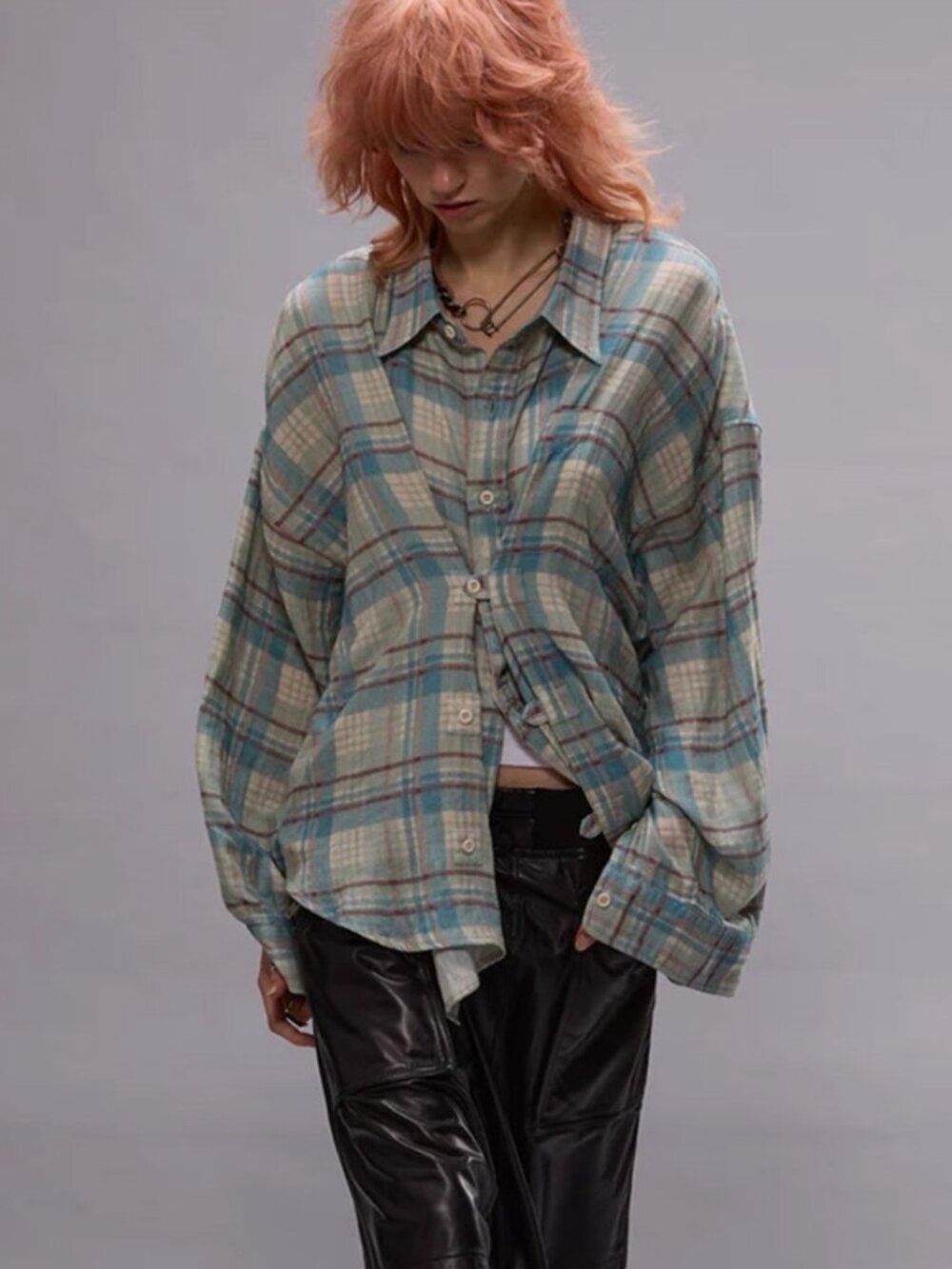 R13 Blue Double Front Shirt M
